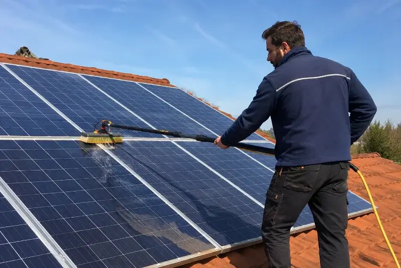 Nettoyage et entretien de panneaux solaires à Pleucadeuc